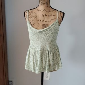 Swoop neck flowy tank